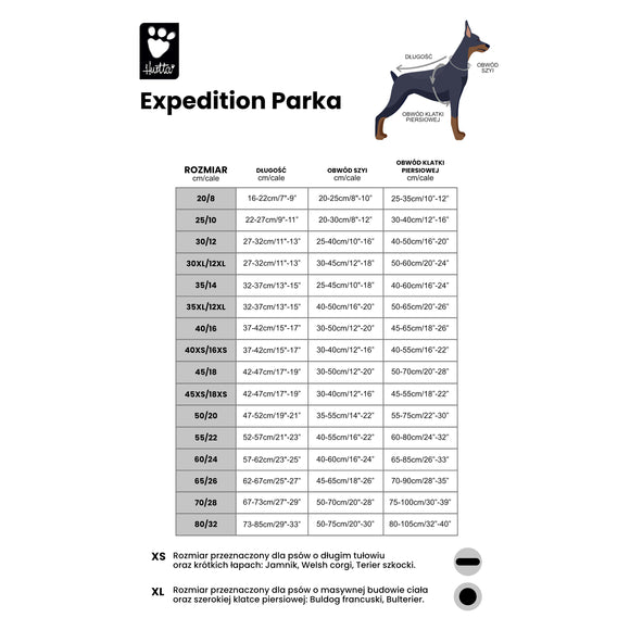 Hurtta Expedition Parka Buckthorn – Waterproof Winter Dog Jacket, Insulated and Adjustable, Size 80