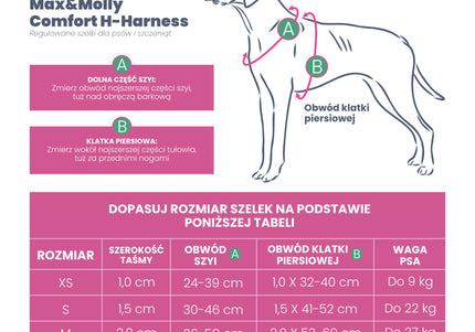 Max&Molly Matrix 2.0 Comfort Harness – Soft Adjustable Pastel Pink with QR ID, Large