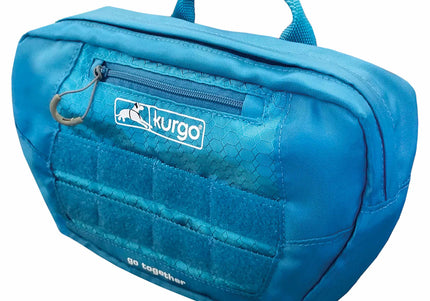 Kurgo RSG Pack Pannier – Blue Adjustable Dog Backpack with Secure Storage Pockets