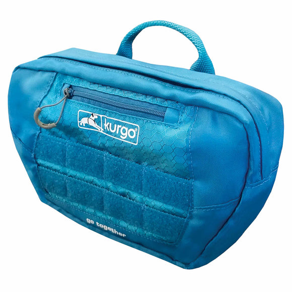 Kurgo RSG Pack Pannier – Blue Adjustable Dog Backpack with Secure Storage Pockets