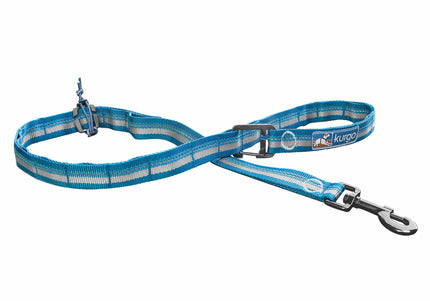 Kurgo RSG Stub Leash – Adjustable Blue Dog Leash, Durable 2.5x144cm Design