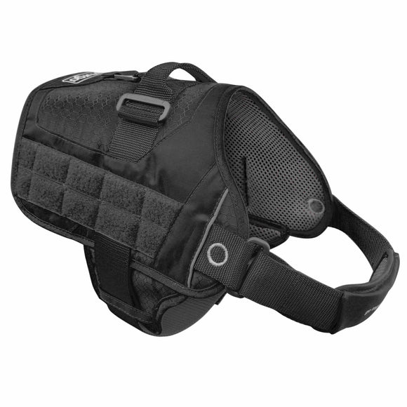 Kurgo RSG Townie Harness Black – Durable Tactical Design, Medium Size Adjustable Fit