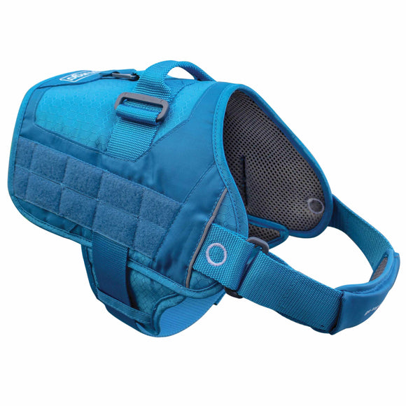 Kurgo RSG Townie Harness Blue – Durable Tactical Dog Harness with Adjustable Fit, Large Size