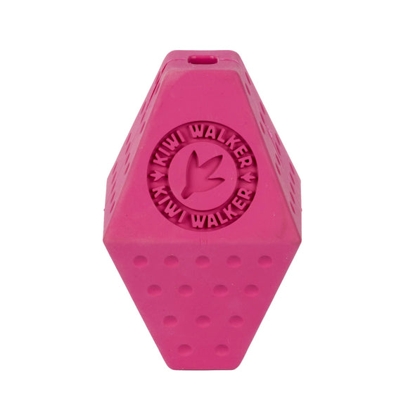 Kiwi Walker Let's Play Octaball Mini – Geometric Treat Dispensing Toy, Blue, Durable Design