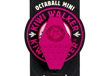 Kiwi Walker Let's Play Octaball Mini – Geometric Treat Dispensing Toy, Blue, Durable Design