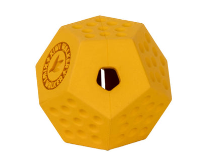 Kiwi Walker Let’s Play Dodecaball Mini – Geometric Treat Dispensing Toy, Blue, Compact Size