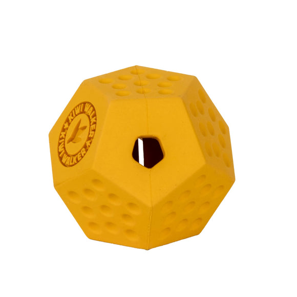 Kiwi Walker Let’s Play Dodecaball Mini – Geometric Treat Dispensing Toy, Blue, Compact Size