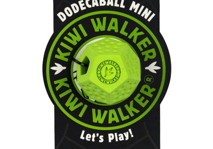 Kiwi Walker Let’s Play Dodecaball Mini – Geometric Treat Dispensing Toy, Blue, Compact Size