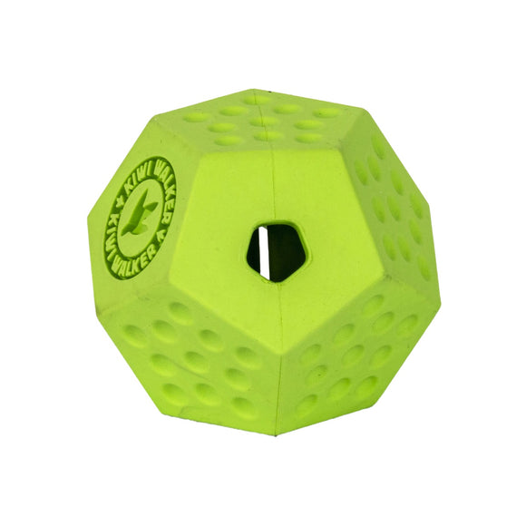 Kiwi Walker Let’s Play Dodecaball Mini – Geometric Treat Dispensing Toy, Blue, Compact Size