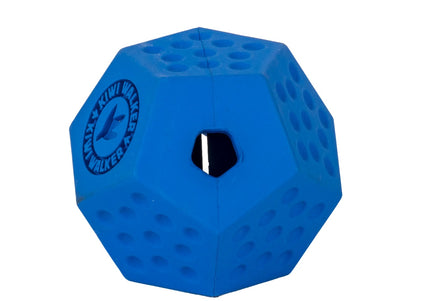 Kiwi Walker Let’s Play Dodecaball Mini – Geometric Treat Dispensing Toy, Blue, Compact Size