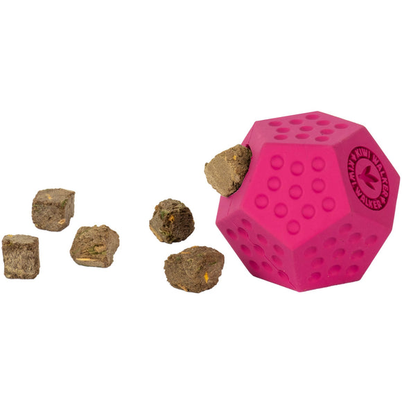 Kiwi Walker Let’s Play Dodecaball Mini – Geometric Treat Dispensing Toy, Blue, Compact Size