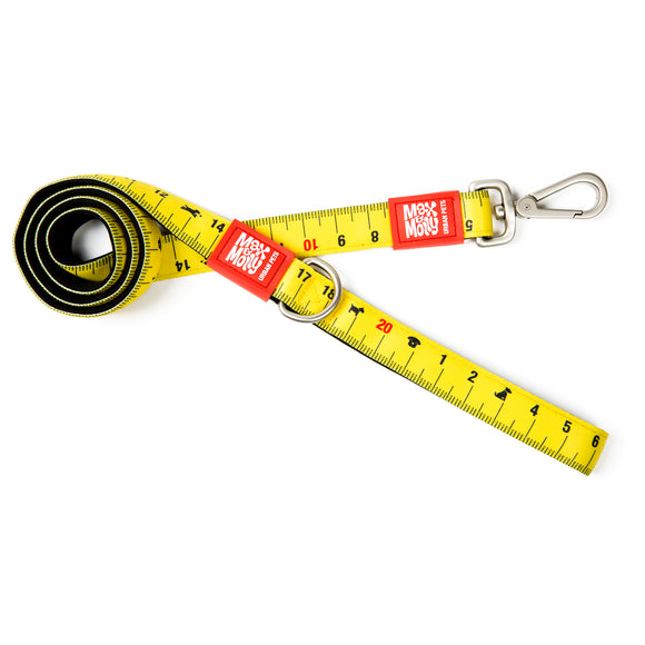 Max&Molly Short Leash Ruler – Colorful 120cm City Leash with Ruler Pattern, Large Size