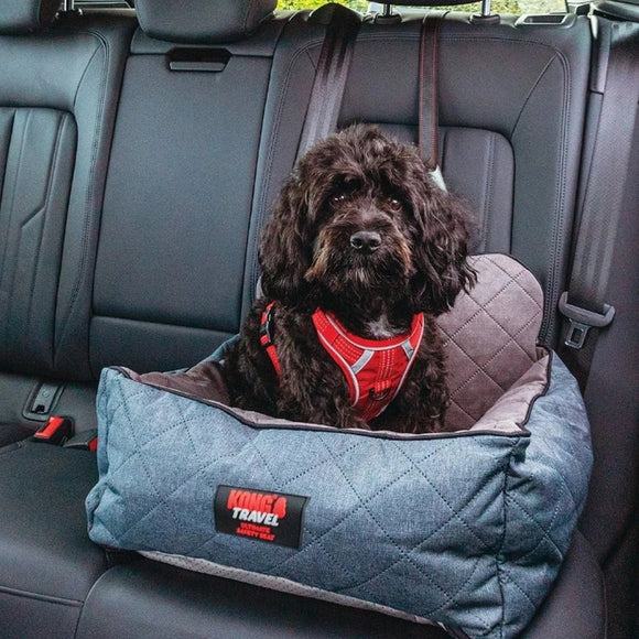 KONG Travel Ultimate Safety Seat – Small Size Secure Dog Car Seat with Reinforced Sides