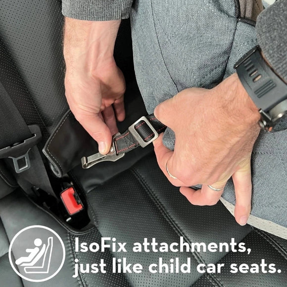 KONG Travel Ultimate Safety Seat – Small Size Secure Dog Car Seat with Reinforced Sides