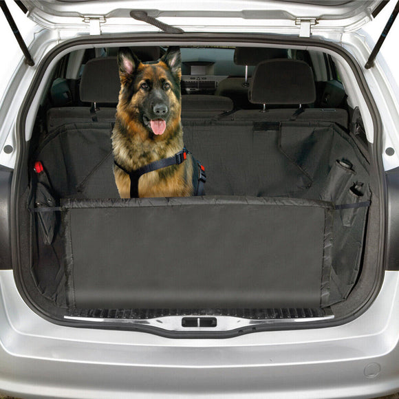 Flamingo Aiko Black Trunk Cover 163x125cm – Protective Car Mat with Bumper Guard