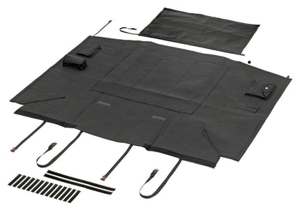 Flamingo Aiko Black Trunk Cover 163x125cm – Protective Car Mat with Bumper Guard