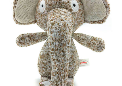 Record Cotton Elephant Dog Toy – Soft 16.5cm Squeaky Plush, Durable Cotton Material