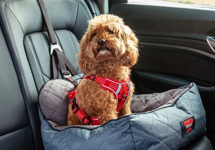 KONG Travel Ultimate Safety Seat – Small Size Secure Dog Car Seat with Reinforced Sides