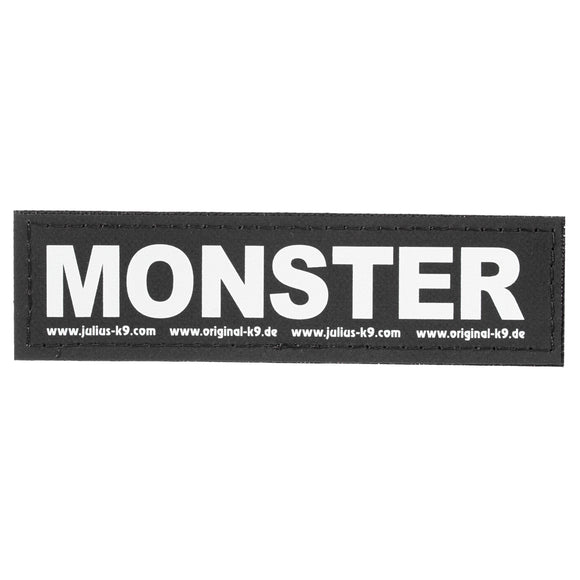Julius-K9 Monster Patch Set – Large Velcro Attachment, 2 Pieces, Custom Harness Accessory