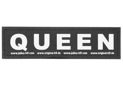Julius-K9 Queen Patch Set – Large Velcro Attachments, 2 Pieces, Durable Design
