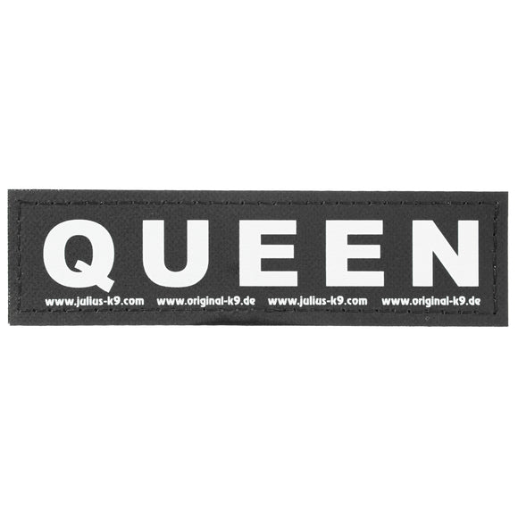 Julius-K9 Queen Patch Set – Large Velcro Attachments, 2 Pieces, Durable Design