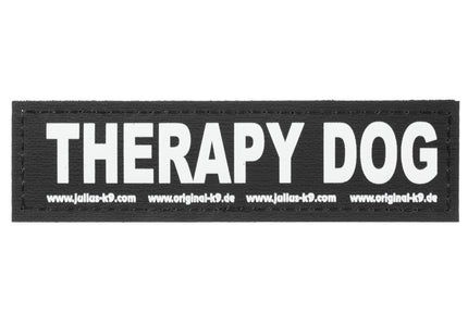 Julius-K9 Therapy Dog Patch Set – Large Velcro Badges, 2 Pieces, Harness Compatible