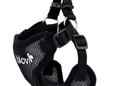 Biglo Air Flow Black Harness – Lightweight, Breathable, Pressure-Free Design, Medium Size
