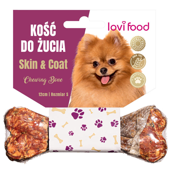 Lovi Food Skin & Coat Chewing Bone – Large Size, Nourishing Treat for Healthy Fur