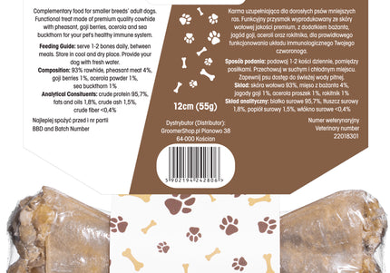 Lovi Food Immuno Chewing Bone – Small Size, Immune-Support Formula, Long-Lasting Treat