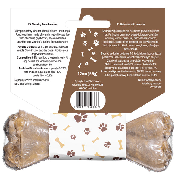 Lovi Food Immuno Chewing Bone – Small Size, Immune-Support Formula, Long-Lasting Treat