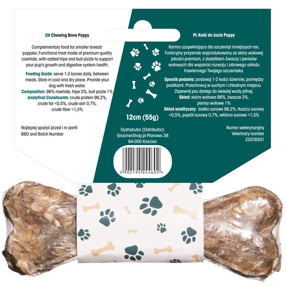 Lovi Food Puppy Chewing Bone with Tripe – Large Size, Durable and Tasty Treat