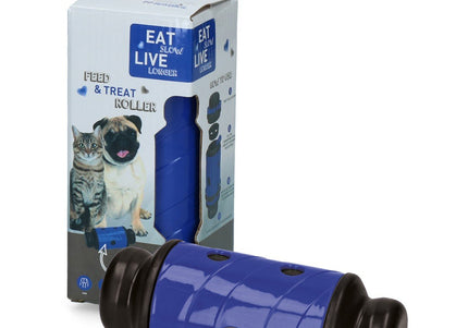 Eat Slow Live Longer Roller S 17cm – Red Interactive Treat Dispensing Toy, Durable Design