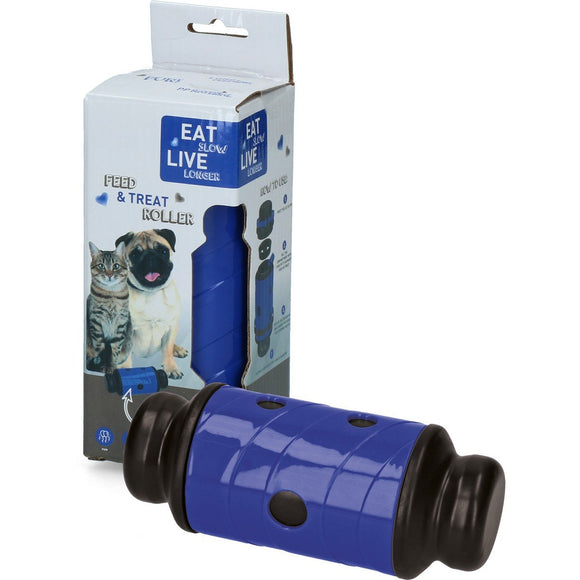 Eat Slow Live Longer Roller S 17cm – Red Interactive Treat Dispensing Toy, Durable Design