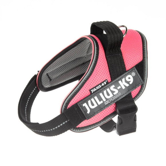 Julius K9 IDC Powair Harness Pink – Lightweight Breathable Mesh Dog Harness, Small Size