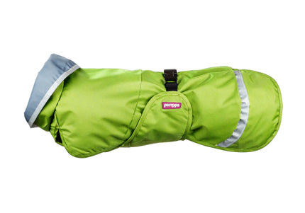 Kevyt Pomppa Harness-Ready Lime Raincoat – Warm, Water-Resistant Outerwear, Size 34