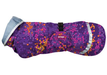Sade Pomppa Cosmos Raincoat – Waterproof Lightweight Purple Multicolor Coat, Size 85, Premium Comfort