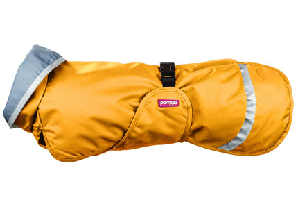 Sade Pomppa Curry Raincoat – Waterproof Lightweight Dog Jacket, Honey Yellow, Size 85