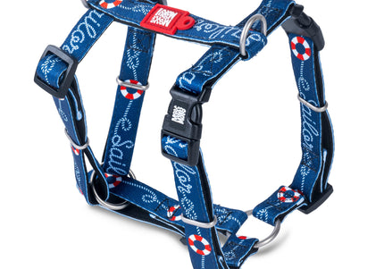 Max&Molly Sailor H-Harness – Colorful Adjustable Design, Small Size, Comfortable Fit