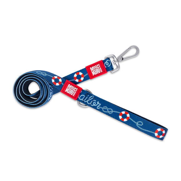 Max&Molly Short Leash Sailor – Colorful Nautical Pattern, 120cm, Extra Small Size