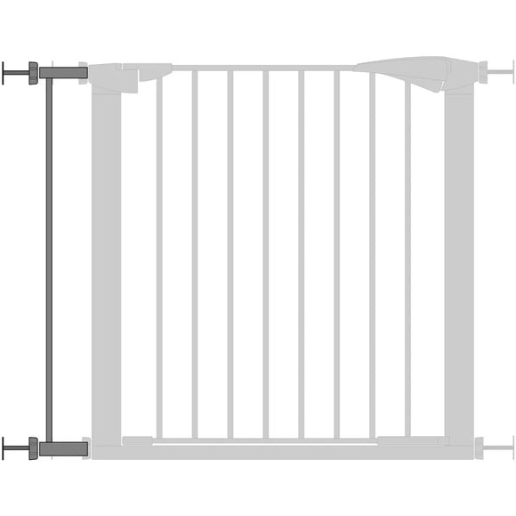 Flamingo Salus Grey Gate Extension – Sturdy Metal Add-On Panel, Seamless Fit Design