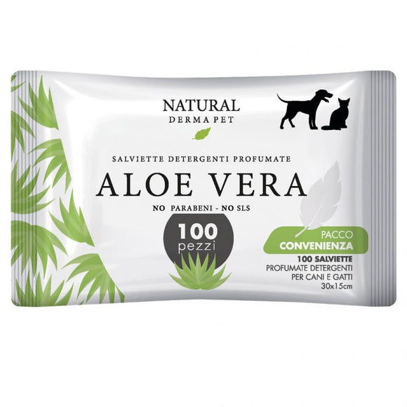 Wet Dog & Cat Wipes with Aloe Vera Scent – 100pcs
