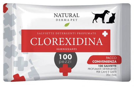 Wet Dog & Cat Wipes with Chlorhexidine Scent – 100pcs