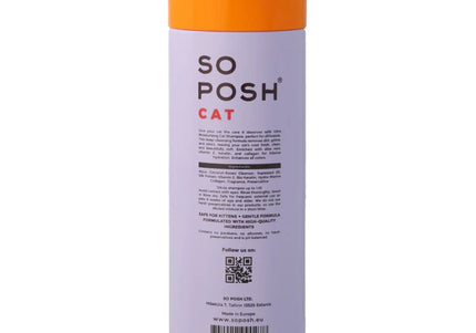 So Posh Satin Magic Cat Shampoo 200ml – Moisturizing Concentrate, Revives Dry and Dull Coats