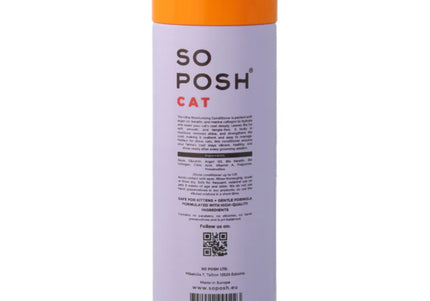So Posh Satin Magic Cat Conditioner 200ml – Moisturizing 1:10 Concentrate for Dry, Dull Coats