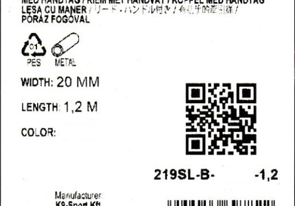 Julius-K9 MoreColor Basic Leash Leopard 120cm – Durable Tape Lead, Yellow and Turquoise Design