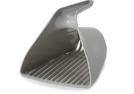 Record Scoop Litter – Gray Sifting Litter Scoop with Fine Mesh Sieve, Durable Plastic