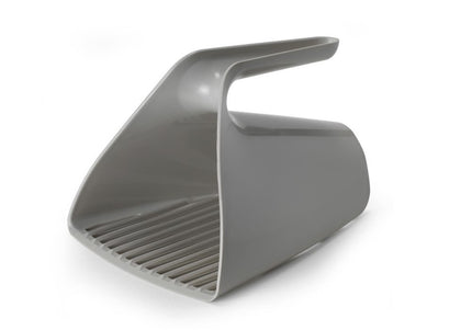 Record Scoop Litter – Gray Sifting Litter Scoop with Fine Mesh Sieve, Durable Plastic