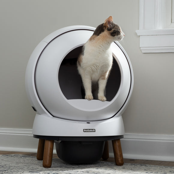 PetSafe SmartSpin Self-Cleaning Litter Box – Wi-Fi Enabled, Smartphone Controlled, Hassle-Free Maintenance