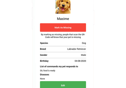 Max&Molly Gotcha! Lost & Found Collar Tag – Smart Pet ID with Owner Contact Feature