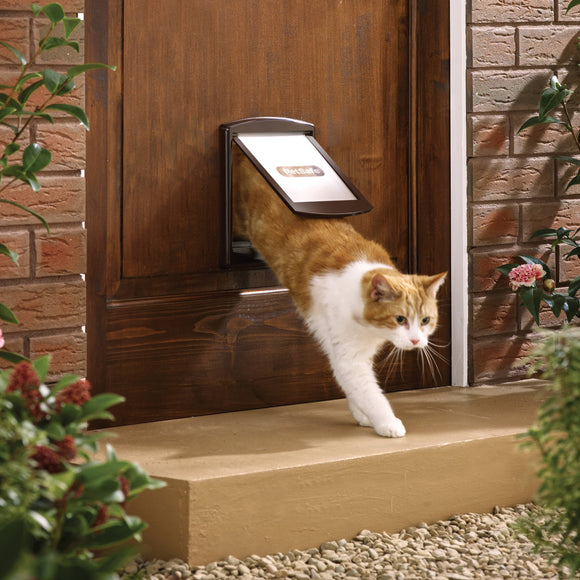 PetSafe Staywell Original 2-Way Pet Door – Classic Brown Small Size, Durable Design
